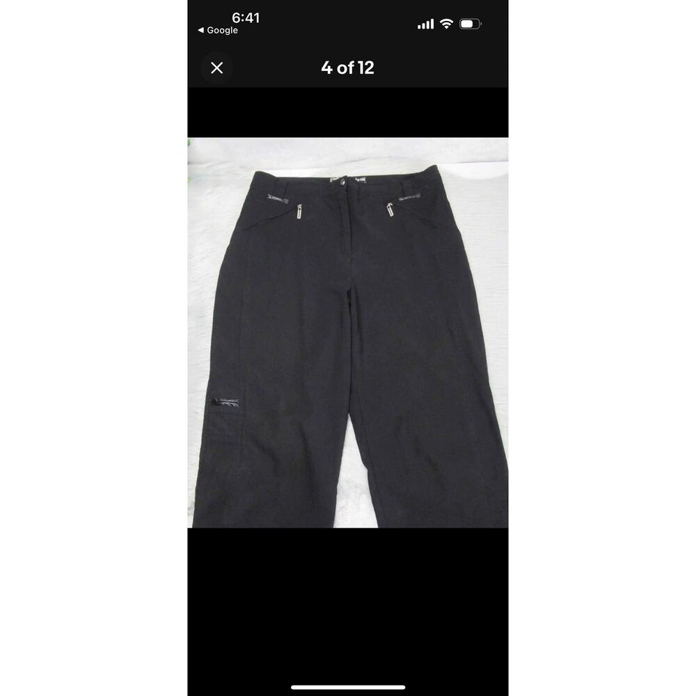 Jamie Sadock Womens Golf 14  Pants Black Nylon Golf Athletic Pants Sporty - Picture 10 of 10